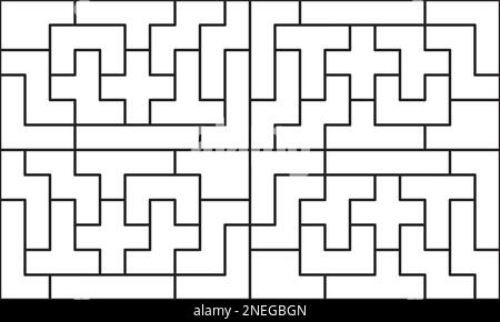 Pentomino game elements seamless pattern Stock Vector