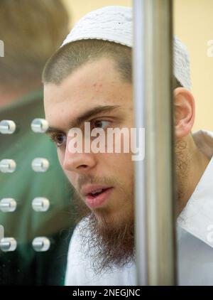 Defendant Daniel Schneider pictured in the court room of the higher ...