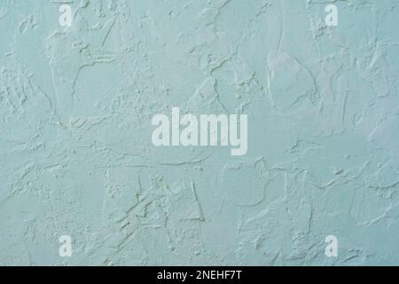 Abstract blue painted wall texture background or pattern. Spanish plaster texture Stock Photo