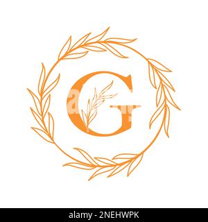 Letter G Modern Shape Logo Design Template Element Stock Vector