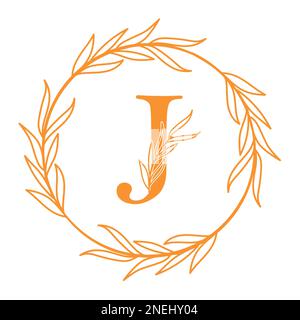 abstract logo letter J design Stock Vector