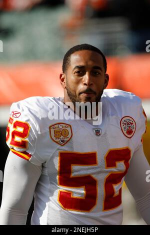 Kansas City Chiefs linebacker David Herron (52) during pre-game