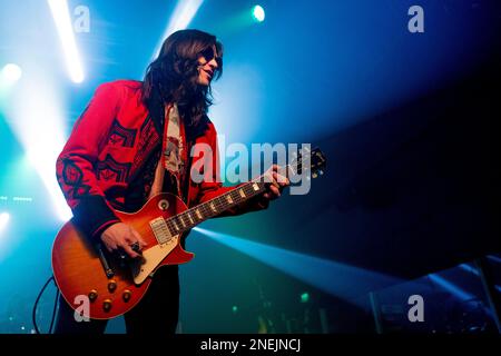 Milan, Italy. 14th Feb, 2023. Dirty Honey live concert at Magazzini Generali on California Dreamin' Tour in Milan Italy February, 14 2023 (Photo by Andrea Ripamonti/NurPhoto) Credit: NurPhoto SRL/Alamy Live News Stock Photo