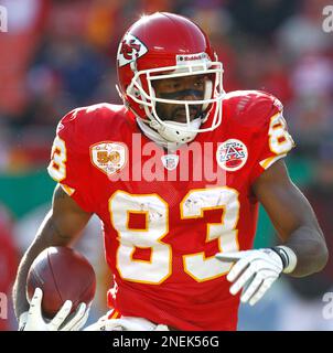 Kansas City Chiefs' Mark Bradley (83) celebrates with Chiefs tight end Tony  Gonzalez (88) after Gonzalez scored a touchdown against the New York Jets  during the second quarter of an NFL football