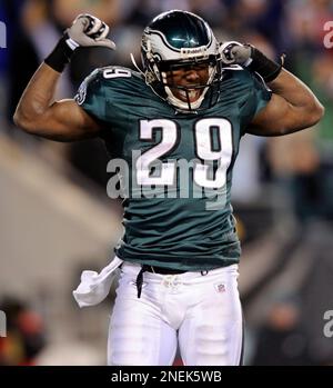 Philadelphia Eagles LeSean McCoy evades all attempts to stop him as he  carries for 33 yards and a touchdown during third quarter NewYork Jets-Philadelphia  Eagles game action at Lincoln Financial Field December