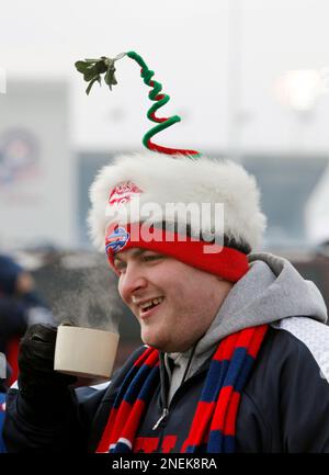 New England Patriots fan Jason Scheinbart, of Burlington, Vt