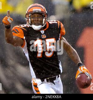 December 27 2009: WR Chad Ochocinco (85) of the Cincinnati Bengals before  the game against the Kansas City Chiefs at Paul Brown Stadium in  Cincinnati, Ohio. (Icon Sportswire via AP Images Stock Photo - Alamy