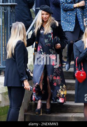 Kate Moss and Dame Vivienne Westwood arrive at Lou Lou's private members  club in Mayfair. It was the first time Kate had been pictured since she hit  the headlines for abusing staff