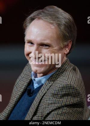 U.S. writer Dan Brown appears with TV host Fabio Fazio, not seen