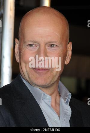 NEW YORK, NY - FEBRUARY 13: Bruce Willis attends 'A Good Day To Die' New York Fan Event at AMC Empire on February 13, 2013 in New York City. People: Bruce Willis Credit: Storms Media Group/Alamy Live News Stock Photo