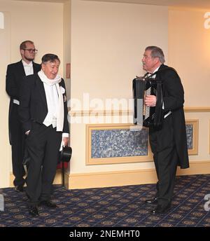 Vienna, Austria. 16th Feb, 2023. Photocall with Richard Lugner (L) in the Opera Ball Robe Stock Photo