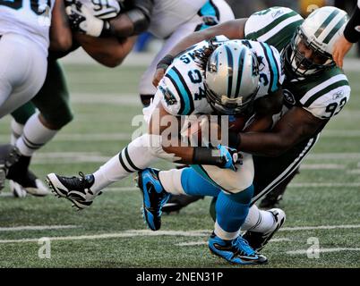 Giants Stadium, right, is seen during an NFL football game between New York  Jets and the Carolina Panthers Sunday, Nov. 29, 2009, in East Rutherford,  N.J. To the left of Giants Stadium