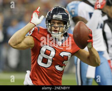 Houston Texans wide receiver Kevin Walter during the second quarter of a  NFL football game against the Jacksonville Jaguars Sunday, Sept. 27, 2009  in Houston. (AP Photo/Eric Gay Stock Photo - Alamy