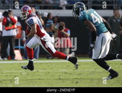 Buffalo Bills wide receiver Josh Reed scores a touchdown against the Miami  Dolphins in the third quarter. The Bills defeated the Dolphins, 21-0, at  Ralph Wilson Stadium in Orchard Park, New York