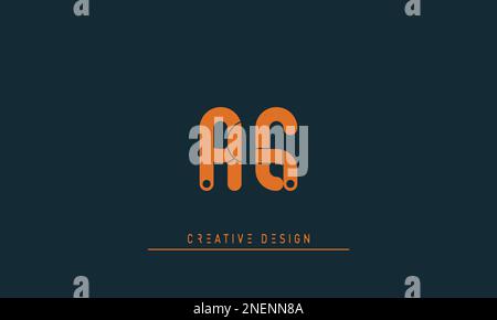 Alphabet letters Initials Monogram logo AE , EA Stock Vector