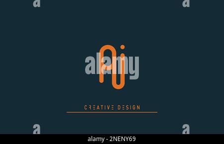 Alphabet letters Initials Monogram logo AI , IA Stock Vector