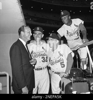 Visit of Stan Musial, Major League Baseball (MLB) player for the St. Louis  Cardinals, and family, 4:10PM. President John F. Kennedy visits with Stan  Musial, Major League Baseball (MLB) player for the