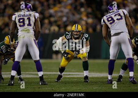 25 October 2009: Green Bay Packers Allen Barbre during the Packers game  against the Cleveland Browns in Cleveland, OH. (Icon Sportswire via AP  Images Stock Photo - Alamy