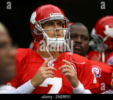 Kansas City Chiefs quarterback Matt Cassel (7) looks to pass during the  Cowboy's 26-20 victory over the Chiefs at Arrowhead Stadium. (Credit Image:  © Jacob Paulsen/Southcreek Global/ZUMApress.com Stock Photo - Alamy