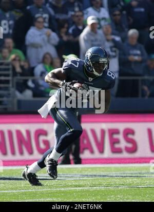 Seattle Seahawks' Ben Obomanu returns a kick against the Arizona Cardinals  during an NFL football game, Sunday, Oct. 18, 2009, in Seattle. (AP  Photo/Ted S. Warren Stock Photo - Alamy