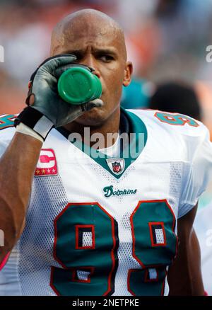 Miami Dolphins linebacker Jason Taylor (99) Enters the field for