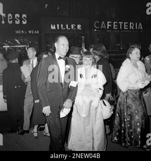 Bob Feller, former star pitcher for Cleveland Indians and his wife Anne  Feller arrive for opening of 75th season at Metropolitan Opera House in New  York City on Oct. 26, 1959. (AP Photo/RH Stock Photo - Alamy