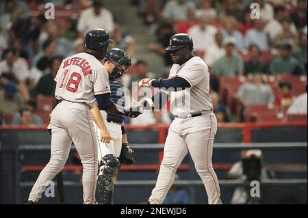 Mo Vaughn of the Anaheim Angels during a game circa 1999 at Angel Stadium  in Anaheim, California. (Larry Goren/Four Seam Images via AP Images Stock  Photo - Alamy
