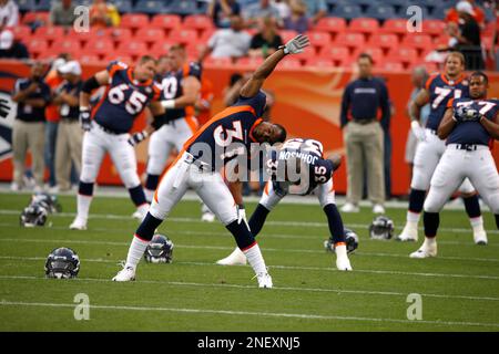 Denver Broncos cornerback Darcel McBath (31) looks on from the