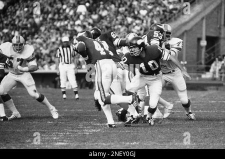 Minnesota Vikings quarterback Fran Tarkenton may look like he has no hands  but other NFL teams will certify that he has, shown in Bloomington, Minn.,  Nov. 17, 1975. Though coach Bud Grant bans such things as hand warmers on  the sidelines, Tarkenton