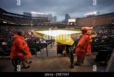 The Latest: Tarp on field at Truist Park during all-day rain - WDEF