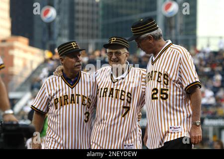 Pitcher Bruce Kison and manager Chuck Tanner of the Pittsburgh