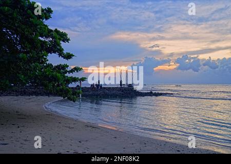 Anyer Beach at Mambruk Hotel and Resort, Anyer, Banten, Indonesia Stock Photo