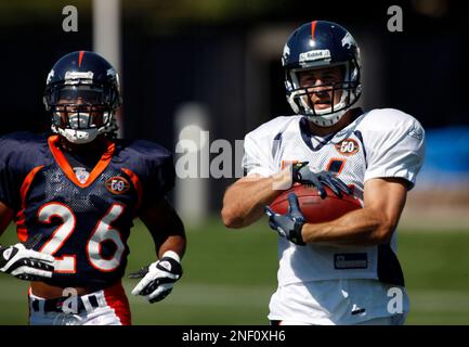 Denver Broncos linebacker Zaire Anderson (47) during the morning session at  the team's NFL training camp Wednesday, Aug. 12, 2015, in Englewood, Colo.  (AP Photo/David Zalubowski Stock Photo - Alamy