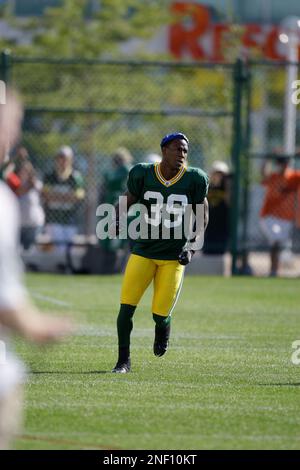 Green Bay Packers cornerback Trevor Ford during an NFL exhibition football  game Saturday, Aug. 15, 2009, in Green Bay, Wis. (AP Photo/Mike Roemer  Stock Photo - Alamy