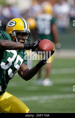 Green Bay Packers cornerback Trevor Ford during an NFL exhibition football  game Saturday, Aug. 15, 2009, in Green Bay, Wis. (AP Photo/Mike Roemer  Stock Photo - Alamy