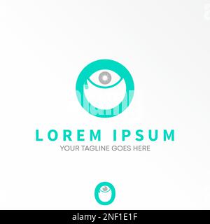 Letter or word O font and eye with tears dripping image graphic icon logo design abstract concept vector stock. symbol related to sadness or initial Stock Vector