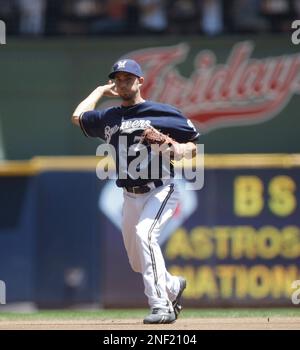 J.J. Hardy threw out this afternoon's ceremonial first pitch to