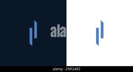 I logo design simple and modern Stock Vector