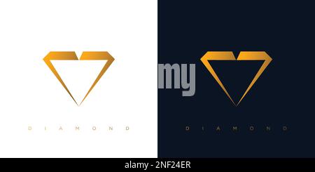 Luxury and modern diamond logo icon design Stock Vector