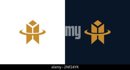 Cool and modern i logo design Stock Vector