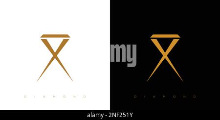 Luxury and modern diamond logo icon design 2 Stock Vector