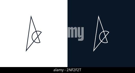 Modern and unique AC logo design Stock Vector
