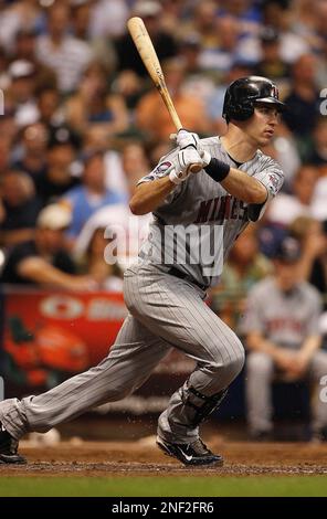 21 August 2009: Minnesota Twins catcher Joe Mauer (7) awarded 1st base  after his second intentional walk during Friday's baseball game, the  Minnesota Twins defeated the Kansas City Royals 5-4 in 10