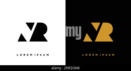Modern and strong NR logo design Stock Vector