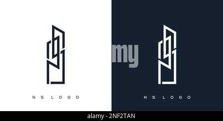 Unique and modern letter PS initials logo design Stock Vector