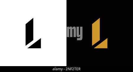 Simple and strong letter L initials logo design Stock Vector