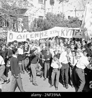 Several hundred Greek Cypriot secondary school students demonstrate in ...