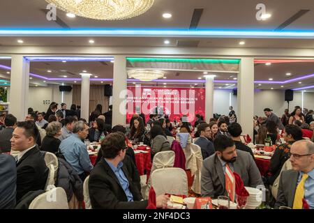 New York, USA. 16th Feb, 2023. Atmosphere at the Chinese-American Planning Council's 58th Annual Lunar New Year benefit at House of Joy in New York on February 16, 2023. (Photo by Lev Radin/Sipa USA) Credit: Sipa USA/Alamy Live News Stock Photo