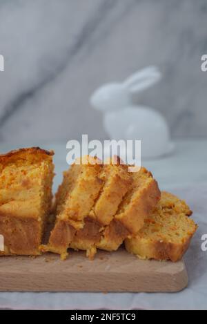 carrot easter pound cake Stock Photo