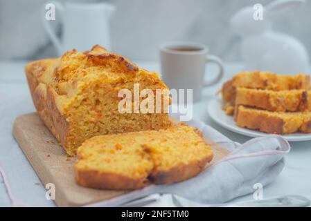 carrot easter pound cake Stock Photo